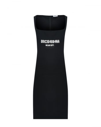 Платье эластичное с принтом Dolce&Gabbana