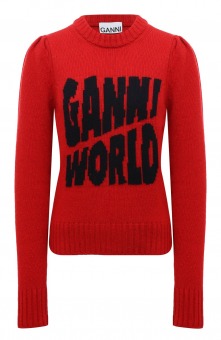 Шерстяной свитер Ganni