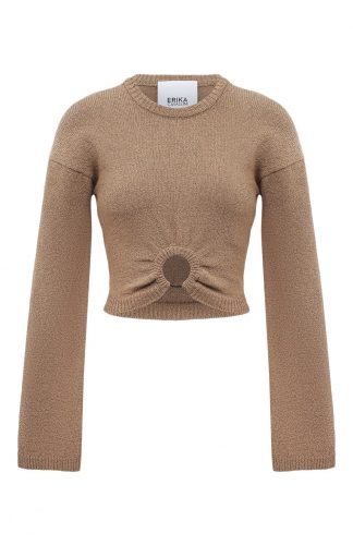 Хлопковый пуловер Erika Cavallini