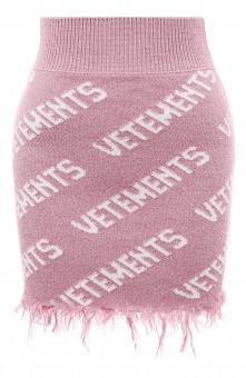 Юбка из вискозы и шерсти VETEMENTS