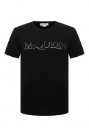 Хлопковая футболка Alexander McQueen
