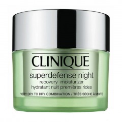 CLINIQUE Ночной восстанавливающий увлажняющий крем Superdefense Night Recovery Moisturizer для сухой и склонной к сухости кожи
